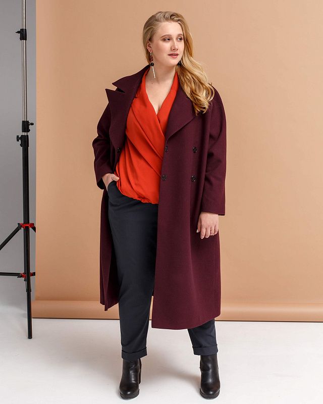 Coat, plus size, pattern №662