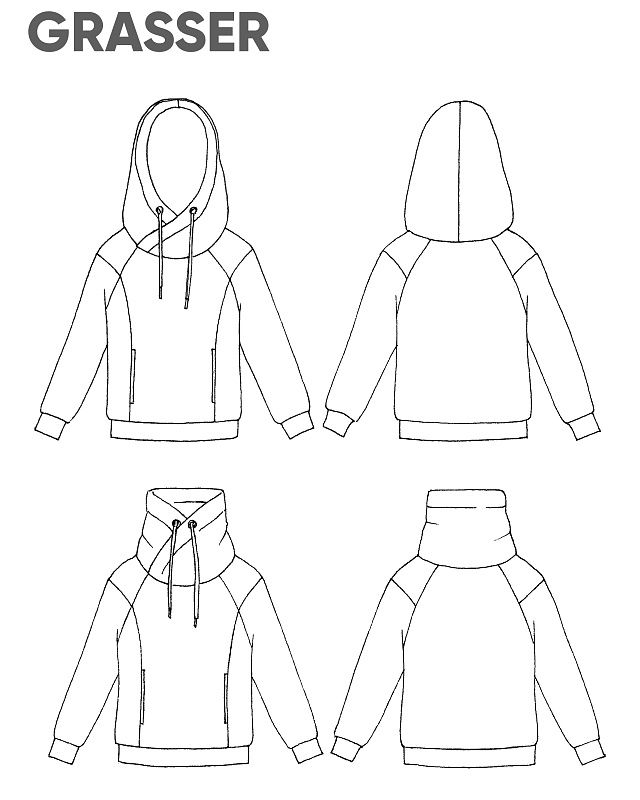 Men's hoodie and sweatshirt, pattern №811