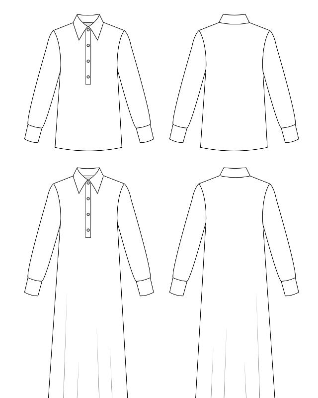 Dress and jumper, pattern №814