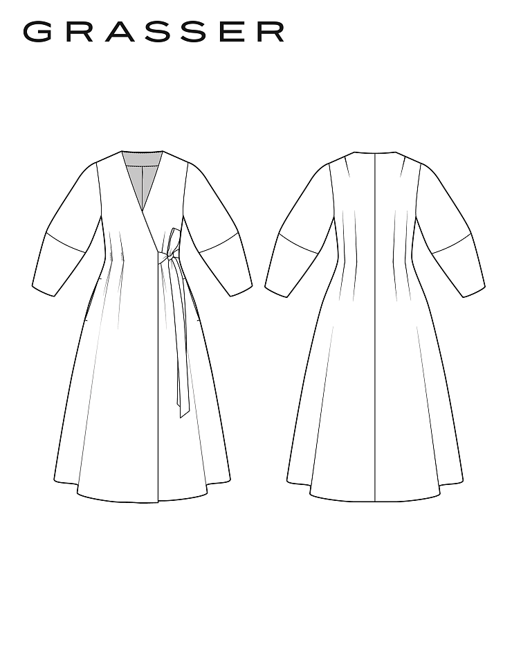 Dress in two length, pattern №1272