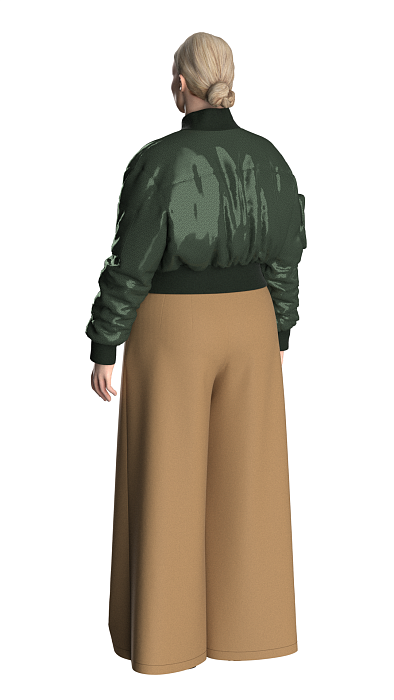 Trousers with two types of pockets, pattern №861