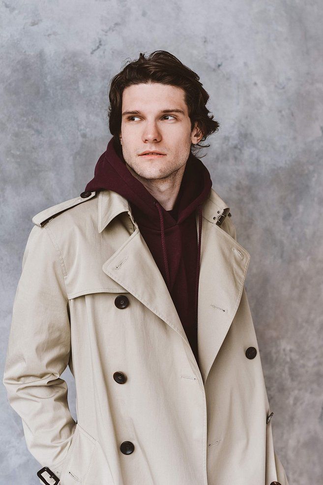 Men's trench coat, pattern №629