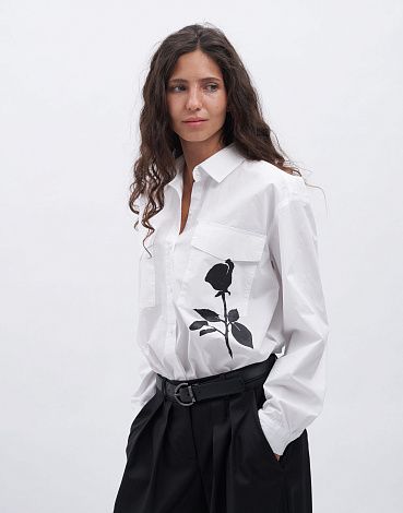 "Rose" stencil for painting on clothes