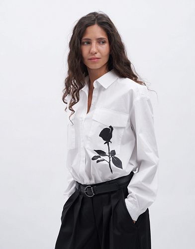 "Rose" stencil for painting on clothes