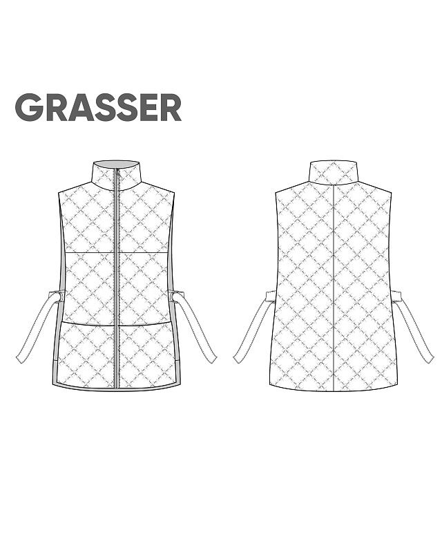 Quilted vest, pattern №787