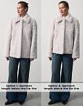 Fur jacket in two options, pattern №1382
