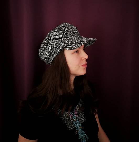 Visored cap, Pattern №566