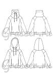 Hoodie and sweatshirt, pattern №735